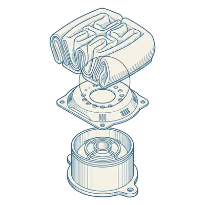 Blueprint drawing: air bags