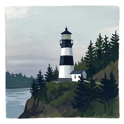 Cape Disappointment Light 그림