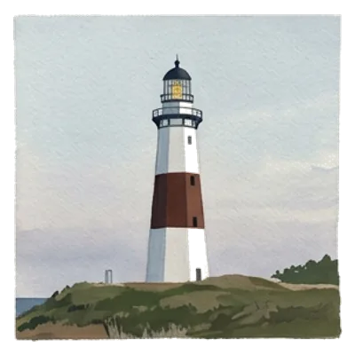 Montauk Point Light 그림