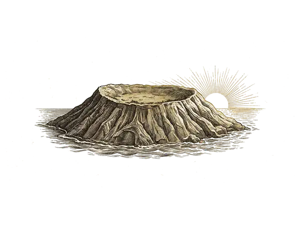 성산일출봉 판화 일러스트